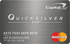 Capital One® QuicksilverOne® Cash Rewards Credit Card
